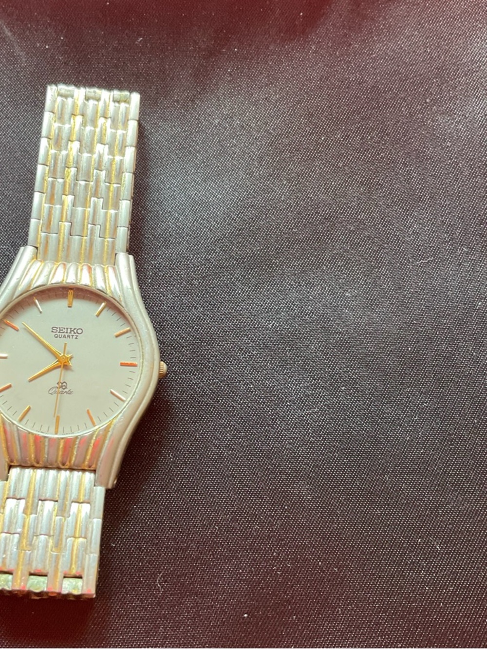 Seiko Two-Tone Silver and Gold Quartz Dress Watch